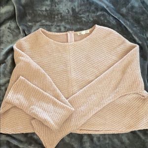 Cotton Candy pink cropped sweater
